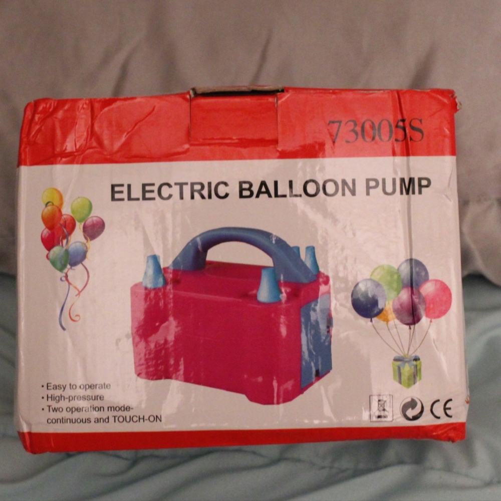 Balloon Pump Electric, Portable Dual Nozzle Electric Balloon Air Inflator/Blower